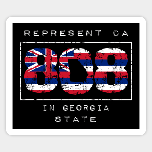 Rep Da 808 in Georgia State by Hawaii Nei All Day Sticker